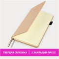 Блокнот А5 138x213мм BRAUBERG Velvet, резинка, держатель, 80л, клетка, розовый, 116242 116242