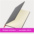 Блокнот БОЛЬШОЙ ФОРМАТ (180х250 мм) B5, BRAUBERG "Office", под кожу 80 л., клетка, черный, 113309 113309