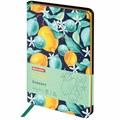 Блокнот МАЛЫЙ ФОРМАТ (100х150 мм) А6, BRAUBERG VISTA "Lemon Story", под кожу, гибкий, срез фольга, 80 л., 112096 112096