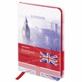 Блокнот МАЛЫЙ ФОРМАТ (100х150 мм) А6, BRAUBERG VISTA "London", под кожу, твердый, 80 л., 112092 112092