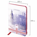 Блокнот МАЛЫЙ ФОРМАТ (100х150 мм) А6, BRAUBERG VISTA "London", под кожу, твердый, 80 л., 112092 112092