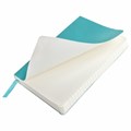 Блокнот МАЛЫЙ ФОРМАТ (91х140 мм) А6, BRAUBERG ULTRA, под кожу, 80 г/м2, 96 л., клетка, бирюзовый, 113027 113027