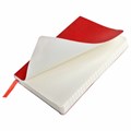 Блокнот МАЛЫЙ ФОРМАТ (91х140 мм) А6, BRAUBERG ULTRA, под кожу, 80 г/м2, 96 л., клетка, красный, 113025 113025