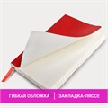 Блокнот МАЛЫЙ ФОРМАТ (91х140 мм) А6, BRAUBERG ULTRA, под кожу, 80 г/м2, 96 л., клетка, красный, 113025 113025