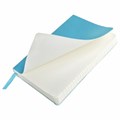 Блокнот МАЛЫЙ ФОРМАТ (91х140 мм) А6, BRAUBERG ULTRA, под кожу, 80 г/м2, 96 л., линия, голубой, 113031 113031