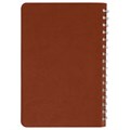 Тетрадь А5 (148x218 мм), BRAUBERG "Office PRO", гибкая, под кожу, гребень, 80 л., коричневая, 111044 111044