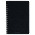 Тетрадь А5 (148x218 мм), BRAUBERG "Office PRO", гибкая, под кожу, гребень, 80 л., черная, 111046 111046