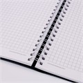 Тетрадь А5 (148x218 мм), BRAUBERG "Office PRO", гибкая, под кожу, гребень, 80 л., черная, 111046 111046