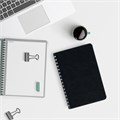 Тетрадь А5 (148x218 мм), BRAUBERG "Office PRO", гибкая, под кожу, гребень, 80 л., черная, 111046 111046