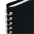 Тетрадь А5 (148x218 мм), BRAUBERG "Office PRO", гибкая, под кожу, гребень, 80 л., черная, 111046 111046