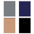 Блокнот МАЛЫЙ ФОРМАТ А6 108х145 мм, 40 л., гребень, картон, клетка, BRAUBERG "Minimal Classic", 116428 116428