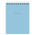 Блокнот МАЛЫЙ ФОРМАТ А6 108х145 мм, 40 л., гребень, картон, клетка, BRAUBERG "Minimal Pastel", 116429 116429