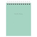 Блокнот МАЛЫЙ ФОРМАТ А6 108х145 мм, 40 л., гребень, картон, клетка, BRAUBERG "Minimal Pastel", 116429 116429