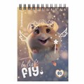 Блокнот МАЛЫЙ ФОРМАТ А6, 100х146 мм, 60 л., спираль, картон, клетка, ERICH KRAUSE, "Fluffy", 63382 117568