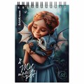 Блокнот МАЛЫЙ ФОРМАТ А6, 100х146 мм, 60 л., спираль, картон, клетка, ERICH KRAUSE, "Magic Pet", 63380 117567