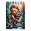Блокнот МАЛЫЙ ФОРМАТ А6, 100х146 мм, 60 л., спираль, картон, клетка, ERICH KRAUSE, "Magic Pet", 63380 117567
