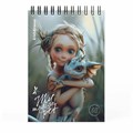 Блокнот МАЛЫЙ ФОРМАТ А6, 100х146 мм, 60 л., спираль, картон, клетка, ERICH KRAUSE, "Magic Pet", 63380 117567