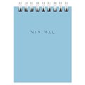 Блокнот МАЛЫЙ ФОРМАТ А7 75х105 мм, 40 л., гребень, картон, клетка, BRAUBERG "Minimal Pastel", 116431 116431
