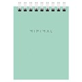 Блокнот МАЛЫЙ ФОРМАТ А7 75х105 мм, 40 л., гребень, картон, клетка, BRAUBERG "Minimal Pastel", 116431 116431