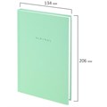 Блокнот А5 134х206 мм, 80 л., твёрдый, клетка, BRAUBERG "Minimal", мятный, 116443 116443