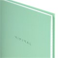 Блокнот А5 134х206 мм, 80 л., твёрдый, клетка, BRAUBERG "Minimal", мятный, 116443 116443