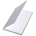 Блокнот А5 134х206 мм, 80 л., твёрдый, клетка, BRAUBERG "Minimal", серый, 116437 116437