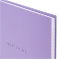 Блокнот А5 134х206 мм, 80 л., твёрдый, клетка, BRAUBERG "Minimal", сиреневый, 116440 116440