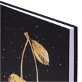 Блокнот А5 134х206 мм, 80 л., твёрдый, клетка, тиснение фольгой, STAFF, "Cherry", 114430 114430