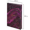 Блокнот А5 134х206 мм, 80 л., твёрдый, клетка, тиснение фольгой, STAFF, "Marble", 114429 114429