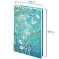 Блокнот А5 134х206 мм, 80 л., твёрдый, клетка, тиснение фольгой, STAFF, "Ван Гог", 114427 114427