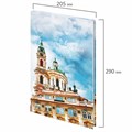 Блокнот БОЛЬШОЙ ФОРМАТ (205х290 мм) А4, 80л, твердый, клетка, STAFF, "Город", 114405 114405
