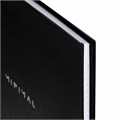 Блокнот БОЛЬШОЙ ФОРМАТ 200х290 мм, А4, 80 л., твердый, клетка, BRAUBERG "Minimal", черный, 116432 116432
