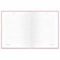Блокнот МАЛЫЙ ФОРМАТ 110х147 мм, А6, 80 л., твердый, клетка, BRAUBERG "Minimal", розовый, 116449 116449