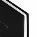 Блокнот МАЛЫЙ ФОРМАТ 110х147 мм, А6, 80 л., твердый, клетка, BRAUBERG "Minimal", черный, 116444 116444