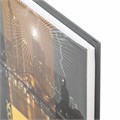 Блокнот МАЛЫЙ ФОРМАТ 110х147 мм, А6, 80 л., твердый, клетка, выборочный лак, BRAUBERG, "Город", 123246 123246