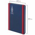 Блокнот с резинкой в клетку 96 л., А5 (145х203 мм), твердая обложка, BRAUBERG, "London", 113720 113720