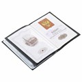 Обложка для автодокументов и паспорта натуральная кожа флоттер, "DOCUMENTS", черная, BRAUBERG 238193 238193