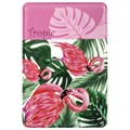 Обложка-карман для проездных документов, карт, пропусков "Tropic", 100х65 мм, ПВХ, фотопечать ассорти, STAFF, 237595 237595