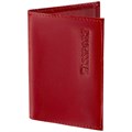 Обложка для паспорта натуральная кожа галант, "PASSPORT", красная, BRAUBERG, 237178 237178
