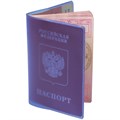Обложка для паспорта полупрозрачная, ПВХ, цвет ассорти, ОД3-19 235866