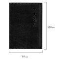 Обложка для паспорта экокожа, мягкая вставка изолон, "PASSPORT", черная, STAFF Profit, 237183 237183