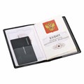 Обложка для паспорта, мягкий полиуретан, "PASSPORT", нежно-розовая, STAFF, 238403 238403