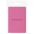 Обложка для паспорта, мягкий полиуретан, "PASSPORT", розовая, STAFF, 237605 237605