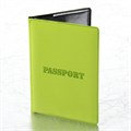 Обложка для паспорта, мягкий полиуретан, "PASSPORT", салатовая, STAFF, 237607 237607