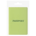 Обложка для паспорта, мягкий полиуретан, "PASSPORT", салатовая, STAFF, 237607 237607