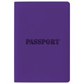 Обложка для паспорта, мягкий полиуретан, "PASSPORT", фиолетовая, STAFF, 237608 237608