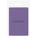 Обложка для паспорта, мягкий полиуретан, "PASSPORT", фиолетовая, STAFF, 237608 237608