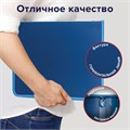 Папка на молнии пластиковая BRAUBERG "Contract", А4, 335х242 мм, внутренний карман, синяя, 225161 225161