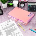 Папка-органайзер на кнопке 12 отделений, BRAUBERG "Extra", А4, персиковая с лавандовым, 271931 271931