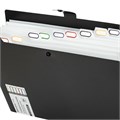 Папка-органайзер на кнопке 12 отделений, BRAUBERG "Extra", А4, черная с белым, 271930 271930